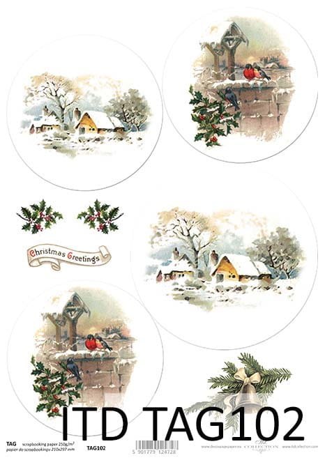 ITD Przekładka do bombki A4 ITD TAG102