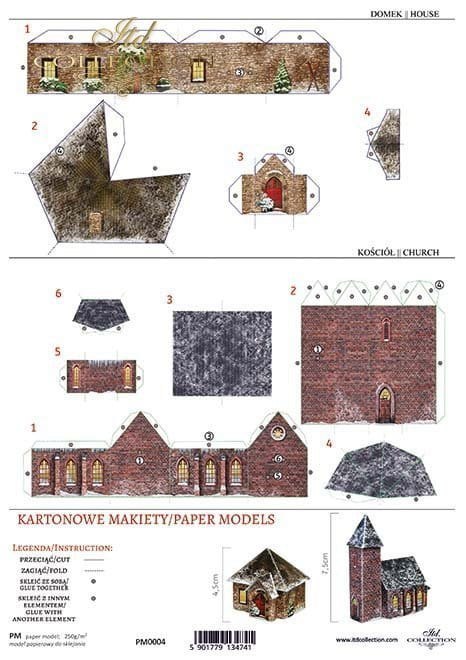 Makiety - Domek i kościół PM0004
