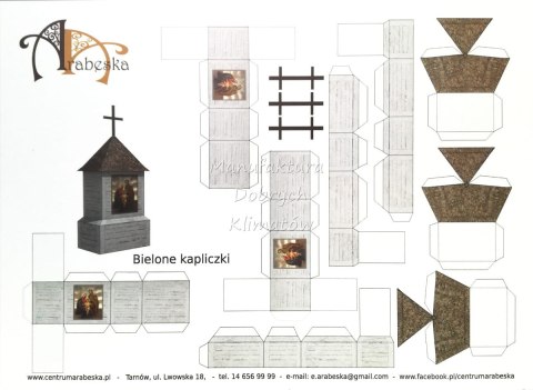 Makiety kartonowe Centrum Arabeska - Kapliczki bielone