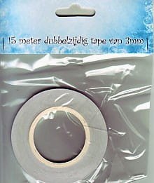 Bibułka samoprzylepna, dwustronna 3mm 15m