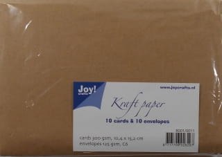 Karty i koperty Joy Recykled C6/10,5x14,8 - 10szt