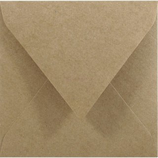 Koperty ozdobne K4 15,5cm NK EKO Kraft brązowa delta 100g- 5szt (4512)
