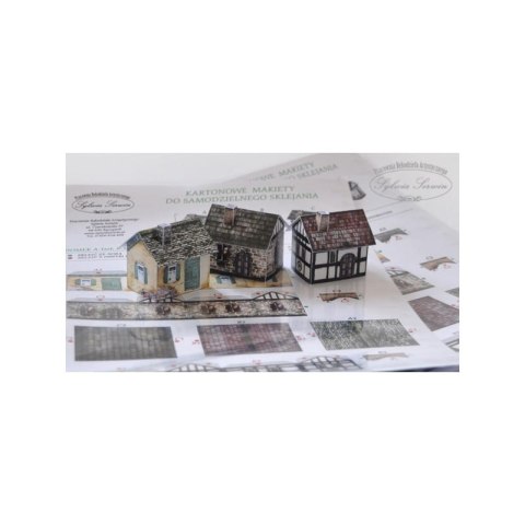 Makiety - domki do sklejania - 3 domki [01]