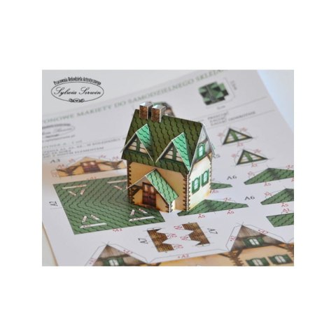 Makiety - domki do sklejania - Domek Zielony [06]