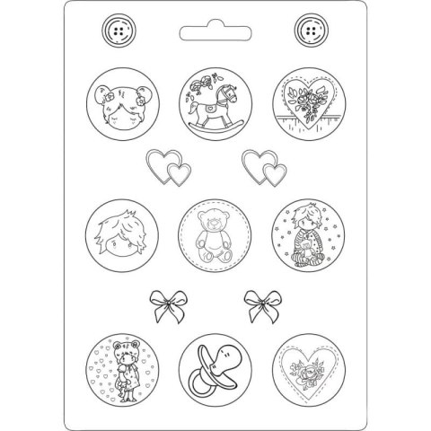 STAMPERIA - FOREMKA DO ODLEWÓW 21x29,7 cm LITTLE BABY [K3PTA466]