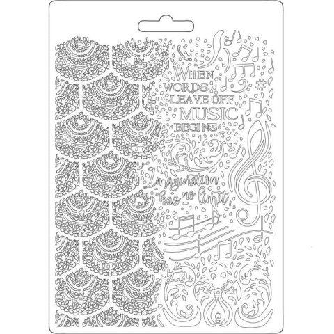 STAMPERIA - FOREMKA DO ODLEWÓW A5 IMAGINE ART MUZYKA [K3PTA539]