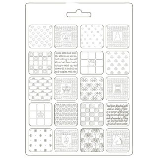 STAMPERIA - FOREMKA TEKSTURA A5 ALICE PATCHWORK[K3PTA589]