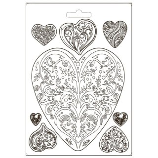 STAMPERIA - FOREMKA TEKSTURA A5 YOU & ME SERCA[K3PTA5622]