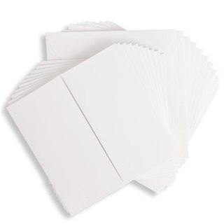 ZESTAW KOPERT I KART KWADRATOWYCH 13,5x13,5cm 10szt- DPCraft DPKA-006- Białe