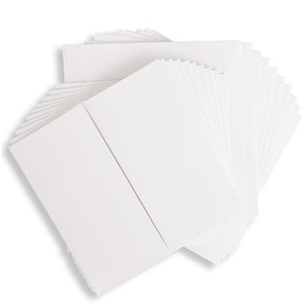 ZESTAW KOPERT I KART KWADRATOWYCH 13,5x13,5cm 10szt- DPCraft DPKA-006- Białe