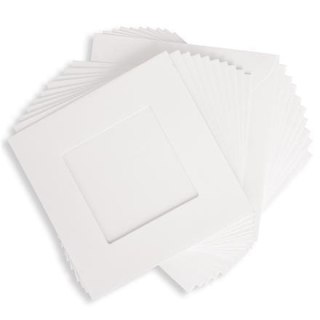 ZESTAW KOPERT I KART KWADRATOWYCH z okienkiem 13,5x13,5cm 10szt- DPCraft DPKA-005- Białe