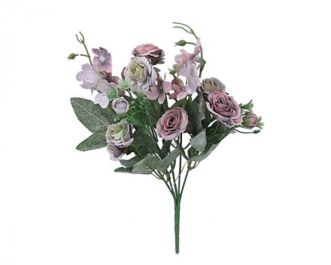Bukiecik różyczek róż-fiolet 29cm