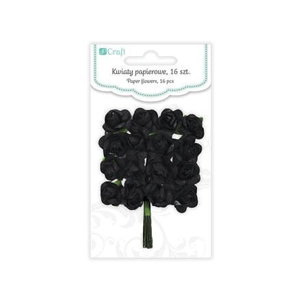 DPcraft KWIATY PAPIEROWE 2 CM, 16 SZT, RÓŻE - ONYX[CEKP-017]