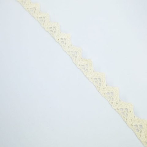 Koronka bawełniana kremowa ząbki 14mm - KRB131