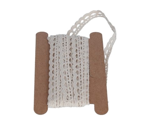 Koronka bawełniana naturalna, szerokość ok.12mm - KRB210