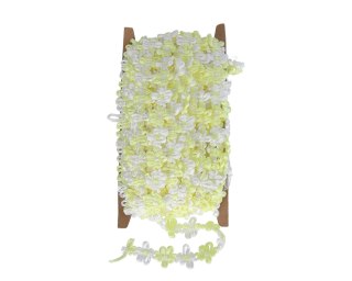 Koronka biało-cytrynowa 10y szerokość 15mm - KR149
