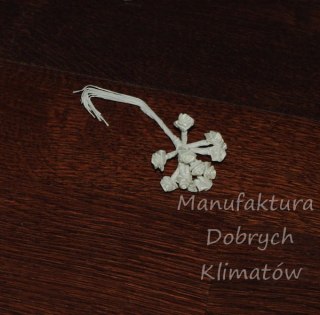 MDK różyczki atłasowe 8mm 12szt kremowe (3912)