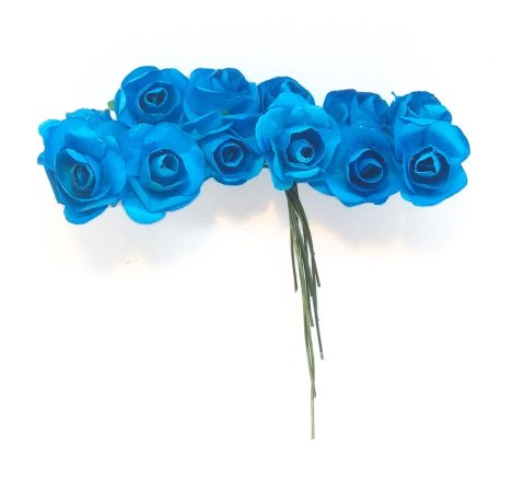 MDK różyczki papierowe 12szt szafirowe [365]