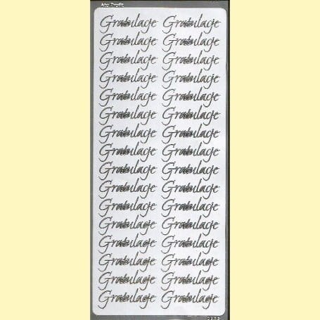 Naklejki samoprzylepne GRATULACJE srebrna 0985S