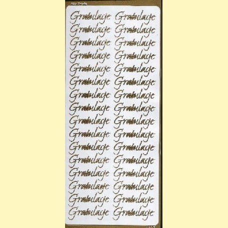 Naklejki samoprzylepne GRATULACJE złota 0985Z