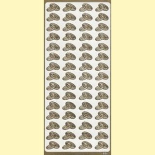 Naklejki samoprzylepne OBRĄCZKI MAŁE PODWÓJNE złote 1829Z