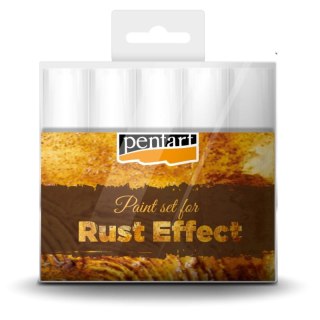 PENTART-zestaw farb EFEKT RDZY