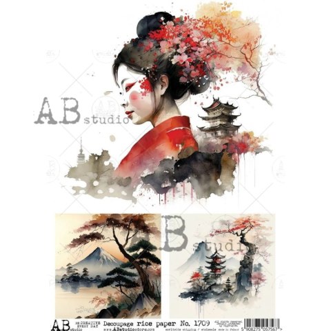 Papier ryżowy Abstudio A4 AB-1709