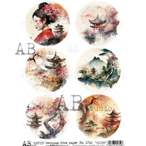 Papier ryżowy Abstudio A4 AB-1712