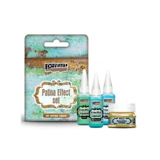 Pentart - Zestaw do patynowania proszek 20g+3xodczynnik 20ml