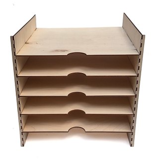 Regał na papiery scrapbookingowe ok. 33,5x33,5x33,5 - 5 półek DO SAMODZIELNEGO MONTAŻU- sklejka 3mm - wersja KALLAX [1450]