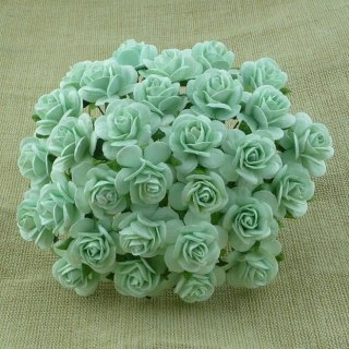 Róże - aqua ok. 15mm - 10 szt (39332)