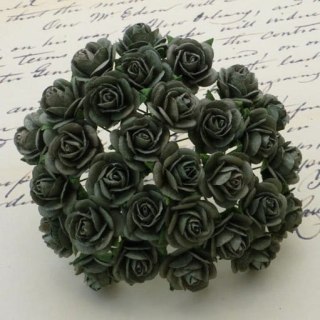Róże - oliwkowy zielony ok. 15mm - 10 szt (39327)