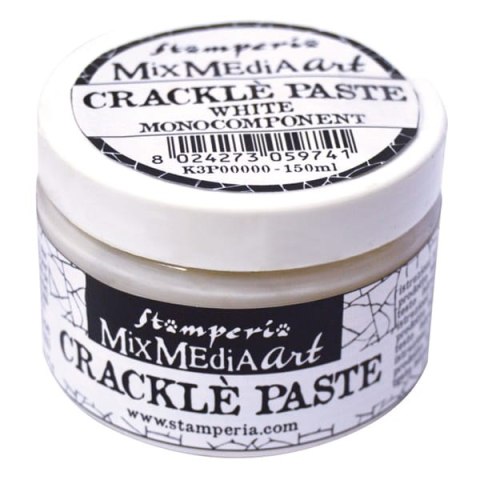 STAMPERIA Pasta pękająca 1-składnikowa MixMedia art - CRACKLE PASTE WHITE MONOCOMPONENT 150ml