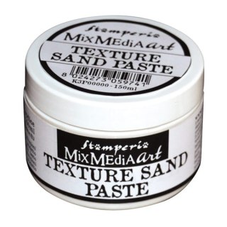 STAMPERIA Pasta strukturalna piaskowa MixMedia art - TEXTURE SAND PASTE - SNOW WHITE 150ml