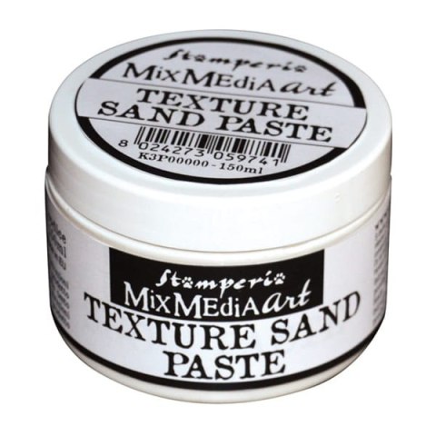 STAMPERIA Pasta strukturalna piaskowa MixMedia art - TEXTURE SAND PASTE - SNOW WHITE 150ml