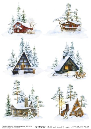 Studio75 Papier ryżowy A4 ST0067