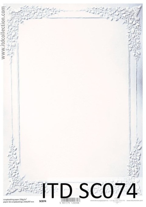 ITD - Papier do scrapbookingu A4 SC074
