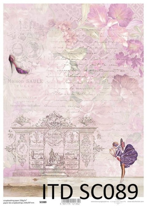 ITD - Papier do scrapbookingu A4 SC089