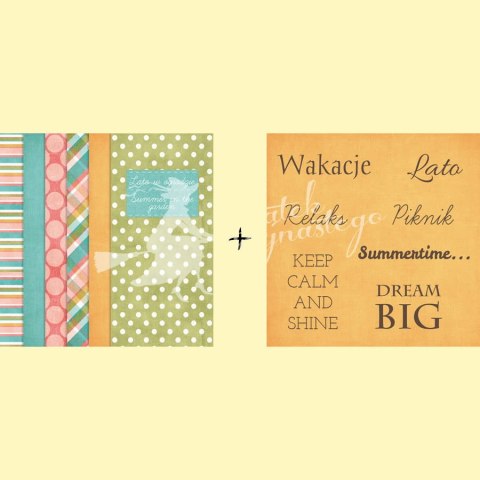 Lato w ogrodzie - Zestaw papierów 6x6"