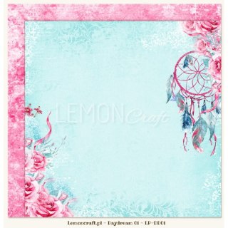 Lemoncraft Dwustronny papier do scrapbookingu 30x30cm - Daydream 01 LP-DD01
