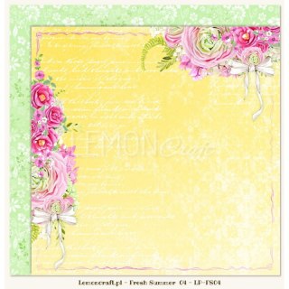 Lemoncraft Dwustronny papier do scrapbookingu 30x30cm Fresh Summer 04 - LP-FS04