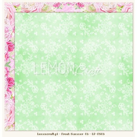 Lemoncraft Dwustronny papier do scrapbookingu 30x30cm Fresh Summer 06 - LP-FS06