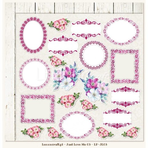 Lemoncraft - Dwustronny papier do scrapbookingu - Tylko Mnie Kochaj 3[LP-JL03]