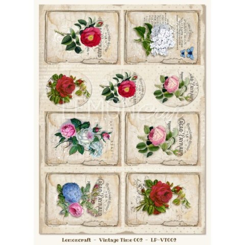 Lemoncraft - Papier ozdobny A4 - Vintage Time 002 [LP-VT002]