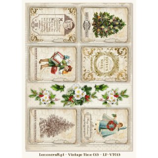 Lemoncraft Papier ozdobny do scrapbookingu A4- Vintage Time 13 LP-VT013