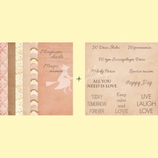 Magiczne chwile - Zestaw papierów 6x6"