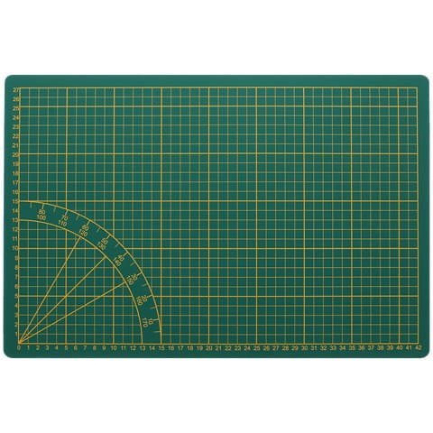 Mata ochronna do cięcia 3-warstwowa A3 zielona