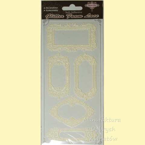 NAKLEJKI AŻUROWE - RAMKI 002