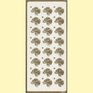 Naklejki samoprzylepne DZWONKI złote 1607Z