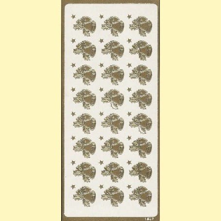 Naklejki samoprzylepne DZWONKI złote 1607Z